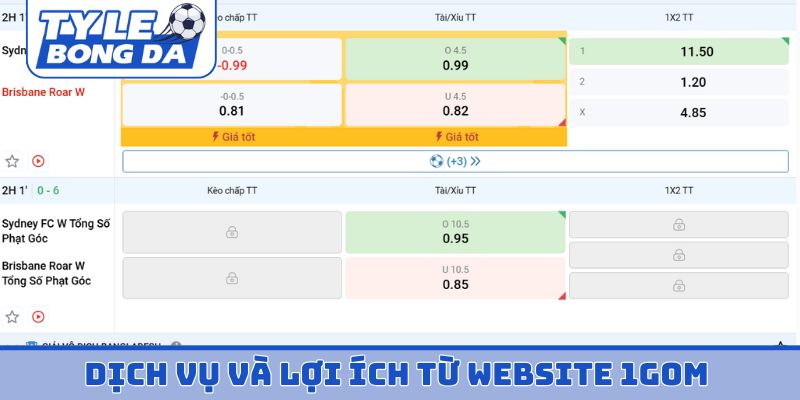 Dịch vụ và lợi ích từ website 1Gom